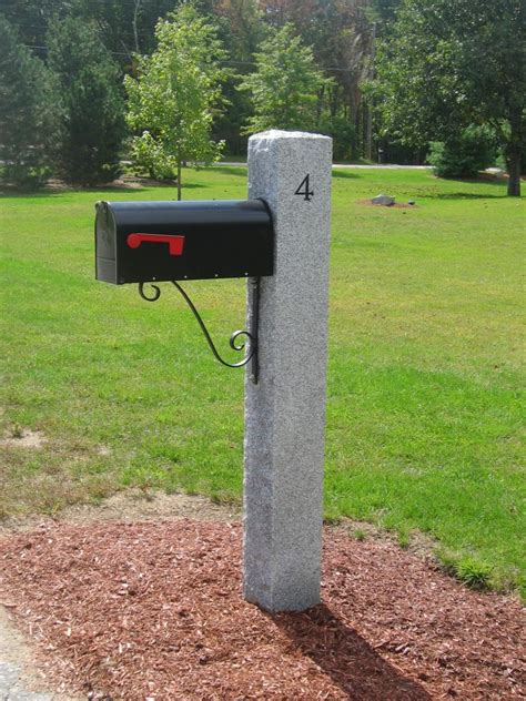 mailbox mounting bracket for granite post|granite mailbox post near me.